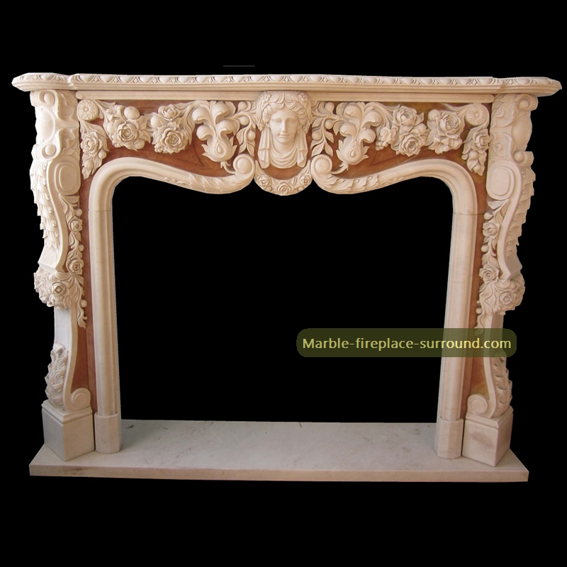 neo classical fireplace mantel