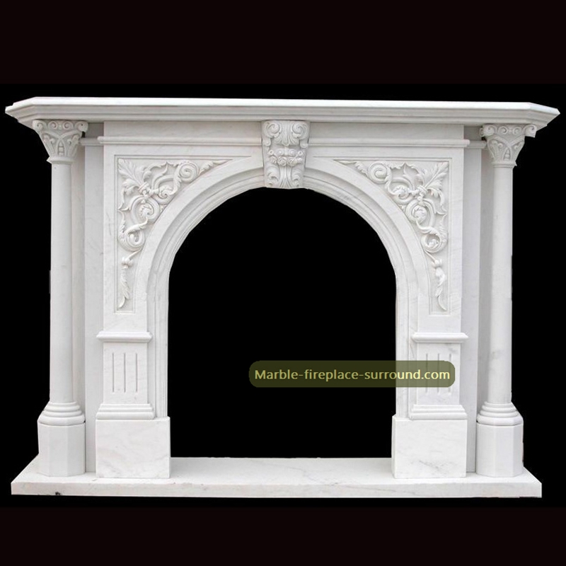 corinthian column marble fireplaces
