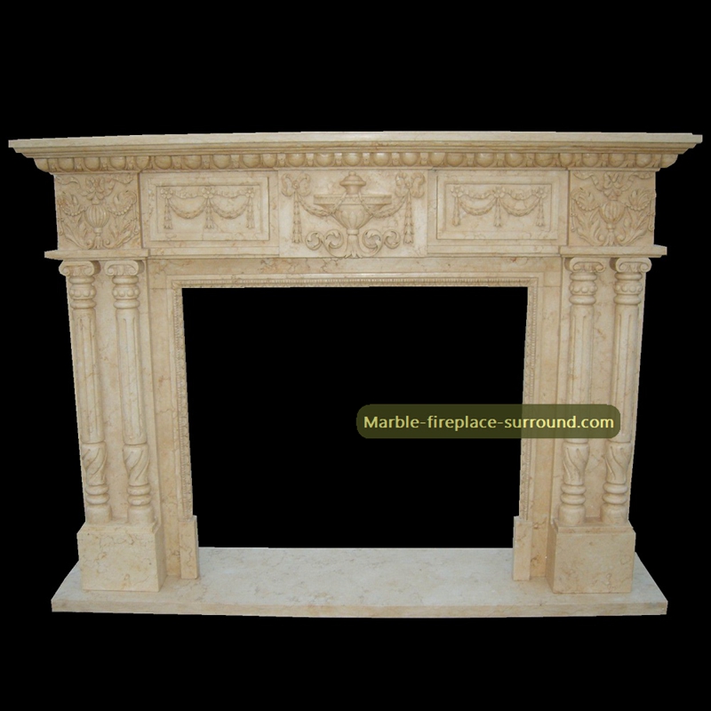 ionic columns carving marble fireplaces