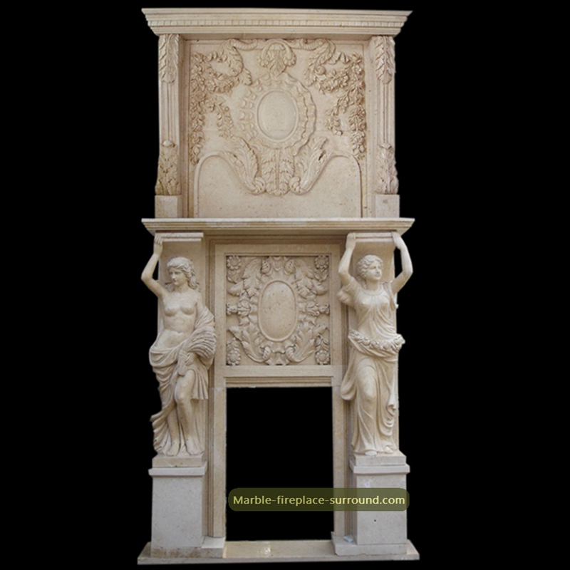 large marble overmantel